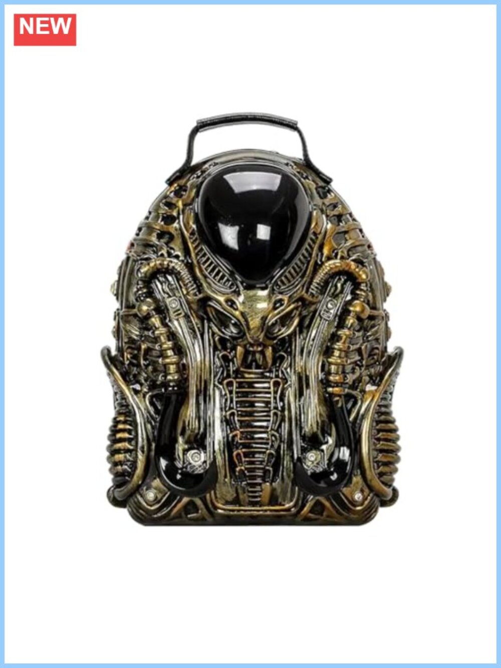 Goth Alien Y2K PVC Fashion Backpack Xenomorph Costume Travel Bag
